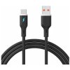 Akyga AK-USB-62 USB cable USB-A plug, USB-C® plug 1 m Black