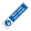 Scan 5014 Now Wash Your Hands - PVC 200 x 50mm