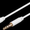 69112 Audio cable, 3.5-mm stereo jack plug, 1.5 m, white