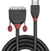 LINDY 36274 Black Line HDMI to DVI-D Adapter Cable 5m Black