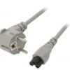 Kabel: 3X0,75Mm2, Cee 7/7 (E/F) Wtyk Kątowy,Iec C5 Żeński Lt-322+535 H05vv-F...