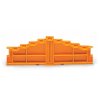 WAGO 727-217 4-level End Plate Plain 7.62mm Thick Orange