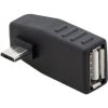 Przejście USB gn.USB A.-wt.micro-USB kątowy - 75-879