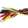 Velleman TLM3 Test lead set - banana plug / insulated crocodile clip - 3 pieces