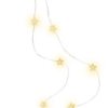 Łańcuch świetlny 20 LED z drutu srebrnego Gwiazdy 60332