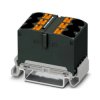 Blok rozdzielczy PTFIX 6X10/S-NS35A BK, czarne złącze przemysłowe - 6 punktów przyłączeniowych o przekroju 10mm2 /10szt./
