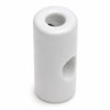 Ceramiczny uchwyt przelotowy biały 20×45 mm do przewodu natynkowego - Ceramic Classic Loft