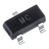 MOSFET Typ N-kanałowy 150 mA SOT-23 60 V Rozszerzenie 3-pinowy Powierzchnia 330 mW DiodesZetex 5 Ω ZVN3306FTA
