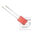 Dioda LED 2x5mm czerwona dyfuzyjna; 630nm;20mcd;20mA;2-2.5V;THT;RoHS