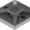 Cable fastener, for magnetic use, PA, black, self-adhesive, (L x W x H) 19 x 19 x 4.3 mm, 151-04462
