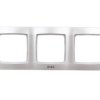 KARO Ramka potrójna do łączników IP44 srebrny perłowy RH-3S/43