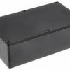 Aluminum die cast enclosure, (L x W x H) 192 x 112 x 61 mm, black (RAL 9005), IP65, 1590WR1BK