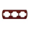 TREND Ramka pozioma 3 potrójna brązowy 4RH-3 KARLIK