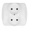 Gniazdo elekt. AKORD AG2/11 podw B/U Białe KONTAKT