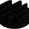 LED heatsink, (Ø x H) 29 x 11.5 mm, 17.26 K/W, black anodized, 10037053