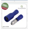Quadrios 23C492 Bullet Connector 1.5-2.5mm² Blue 100pcs Easy Crimping