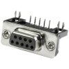 Connfly DS1037-09FNBKT7-0CC D-SUB Receptacle 9 Pins Solder Tray 1 piece