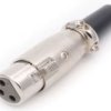 XLR plug metal 3 pins female