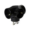 Rozgałęźnik elektryczny 3x10A czarny / P901B dpm