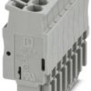 Plug, spring balancer connection, 0.08-4.0 mm², 8 pole, 24 A, 6 kV, gray, 3040326