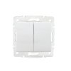 LOGI Wyłącznik 2-grupowy świecznikowy 02-1010-102 biały 25066 KANLUX
