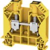 Through terminal block, screw connection, 1.5-25 mm², 2 pole, 76 A, 8 kV, yellow/black, 2000040000