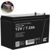 Akumulator AGM do zasilacza UPS 12V 7,2Ah bezobsługowy (Faston 250) Green Cell