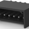 Pin header, 6 pole, pitch 2.54 mm, straight, black, 2-644486-6
