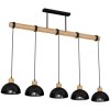 Lampa wisząca ERIK Black/Wood 5xE27 MLP7227 Milagro