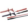 Stäubli 9410494500 safety test lead set, CAT IV 1000V, 1m, black/red