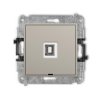 Icon Mechanizm Gniazda Pojedynczego Usb A-B 2.0, Bez Pola Opisowego Taupe...