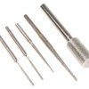 Zestaw trzpieni do szlifowania, l. elementów: 5, Zestaw końcówek diamentowych do szlifowania, 1 x trzpień do