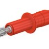Adapter z wtykiem bananowym Wtyk Śruba Czerwony 32A Staubli rozmiar 4 mm