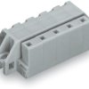 Female connector, 11 pole, pitch 7.5 mm, angled, gray, 731-541/031-000