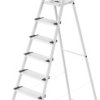 Hailo L80 ComfortLine 8040-807 aluminium Drabina składana ze stopniem zaw. wkładkę na narzędzia Maksymalna wysokość robo