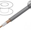 Przewód: koncentryczny RG58 1x0,5mm2 linka Cu silikon szary, cena za 1m, 61.7580-28