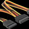 60143 Cable Power SATA 15 pin plug > 2 x Power SATA 15 pin receptacle