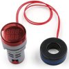Woltomierz/amper LED 28mm 20-380V czerw.