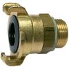 GEKA threaded connector, L 30 mm, 40 bar, brass, for hose, 107787