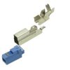 Wtyk; USB B; 148M; USB 3.0; niebieski; na przewód; proste; lutowany; nikiel; RoHS