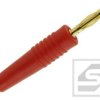 Wtyk bananowy 2mm;25.205.1;10A;60V; czerwony;lutowany;Amass