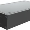 Aluminum enclosure, (L x W x H) 44 x 211 x 108 mm, black (RAL 9005), IP32, RM1U0804SBK