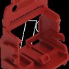 221-549/000-005 Fastening adapter for mounting rail, 10-conductor, red