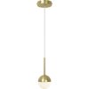 Nordlux 2113153035 Contina Pendant Light G9 Brass Opal White Glass
