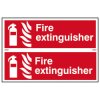 Scan 1351 Fire Extinguisher - PVC 300 x 100mm