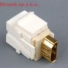 Moduł keystone gniazdo HDMI na gniazdo HDMI biały