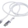 Goobay-74166 Kabel Usb 3.1 Rj45 Wtyk, Usb C Wtyk Niklowany 1,5M Biały Pvc