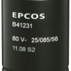 Electrolytic capacitor, 22000 µF, 25 V (DC), ±20 %, radial, pitch 10 mm, Ø 30 mm, B41231A5229M000
