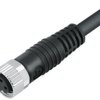 Sensor actuator cable, M8-cable socket, straight to open end, 3 pole, 5 m, PVC, black, 4 A, 79 3406 45 03