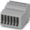 COMBI jack, push-in connection, 0.14-1.5 mm², 6 pole, 17.5 A, 6 kV, gray, 3213425